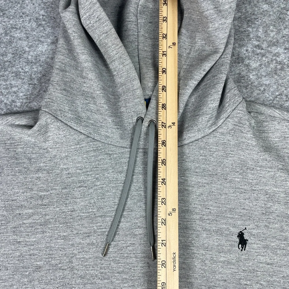 Polo Ralph Lauren Hoodie Mens XXL Grey Pony Kangaroo Pocket Sweatshirt